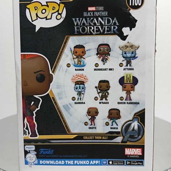 Funko Okoye Pop Figure with Purple and Black Outfit - Picture 2 of 8